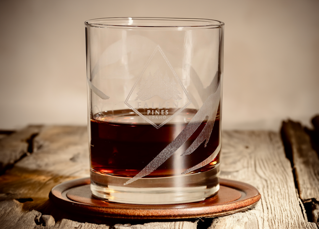 Monogrammed Leather Coaster - 5" Premium Personalized Drink Coasters