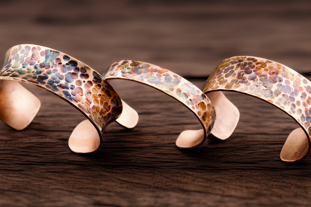 Crater Collection - Hand-Forged Copper Jewelry | Flame-Painted Pendants & Earrings