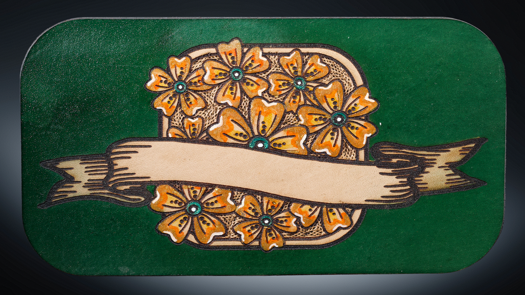 Wildflower Leather Beverage Holder