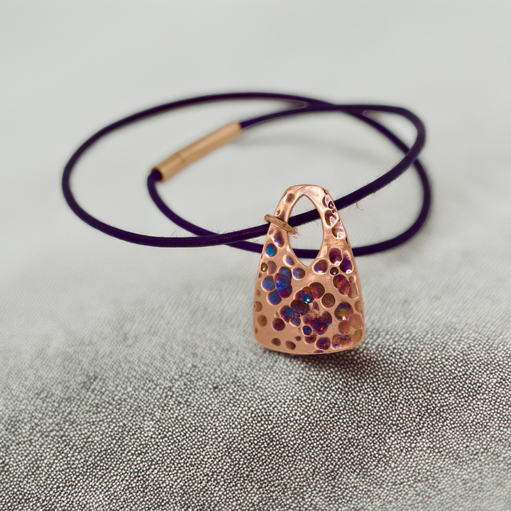 Crater Collection - Hand-Forged Copper Jewelry | Flame-Painted Pendants & Earrings