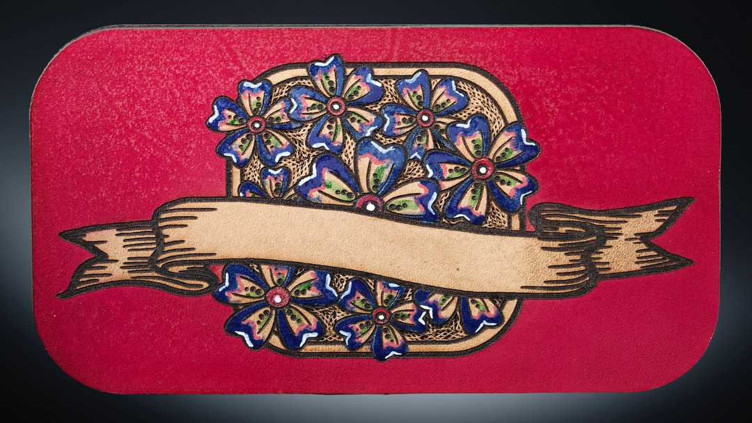 Wildflower Leather Beverage Holder