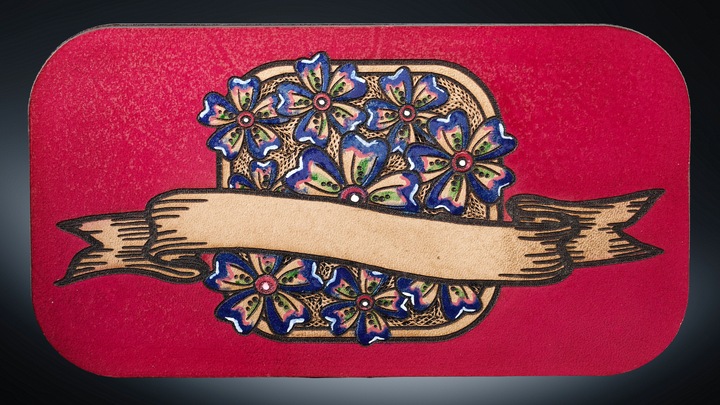 Wildflower Leather Beverage Holder