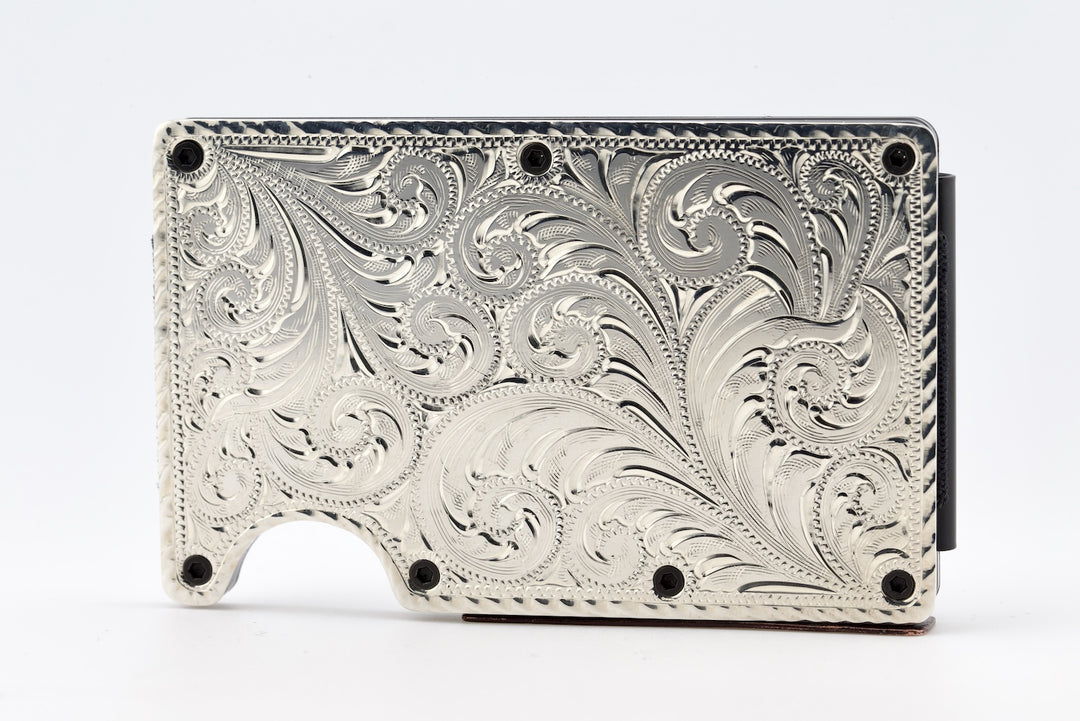 Hand Engraved Wallet - Heritage Engraved Collection