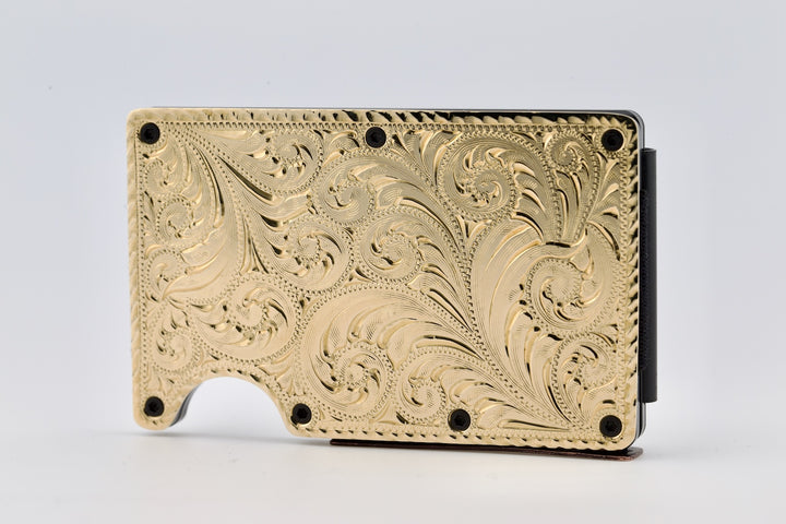 Hand Engraved Wallet - Heritage Engraved Collection