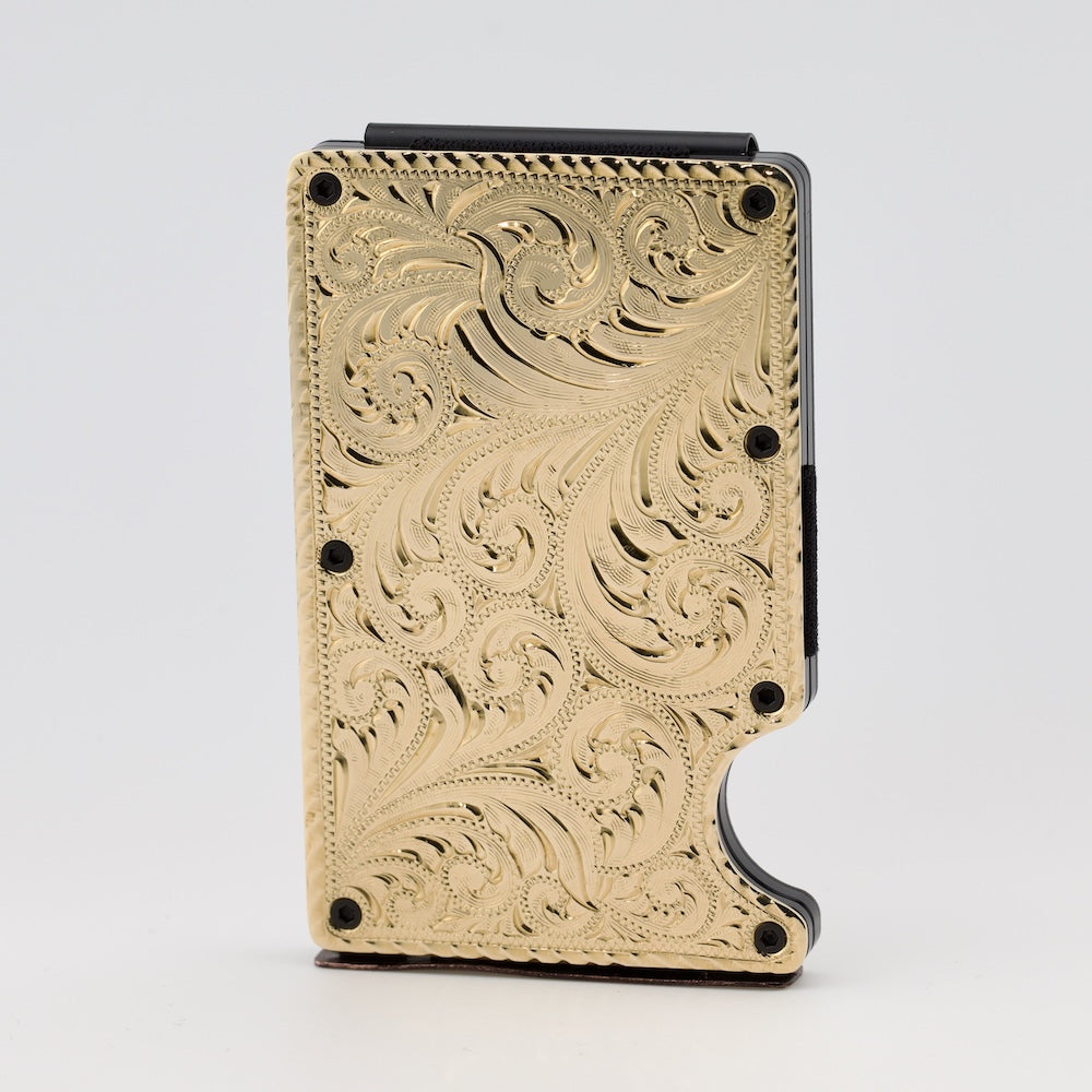 Hand Engraved Wallet - Heritage Engraved Collection