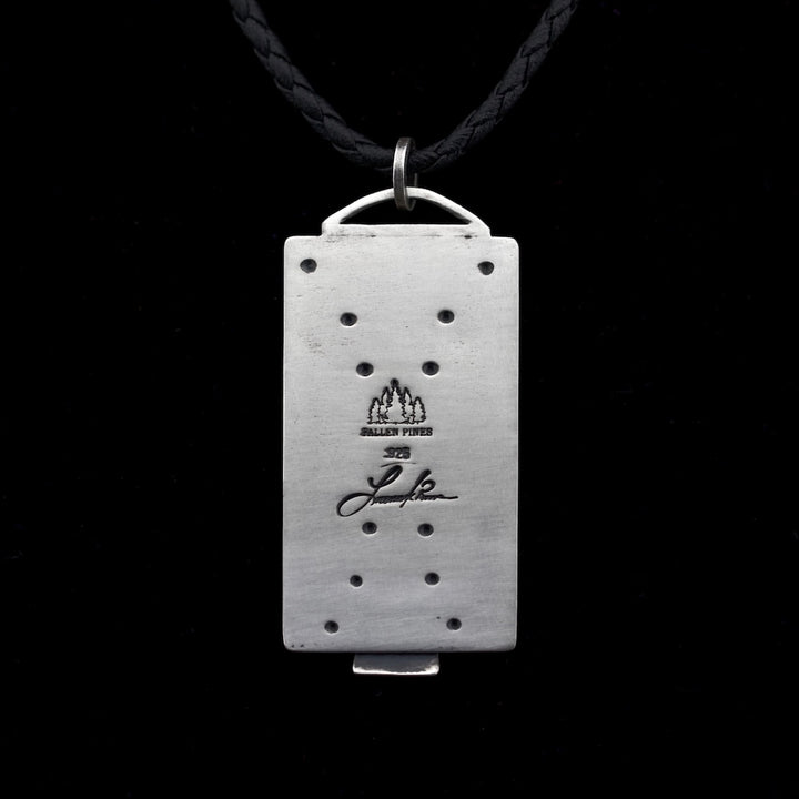 The Dark Star - Sterling Silver Star Garnet Pendant | Hand-Forged Jewelry