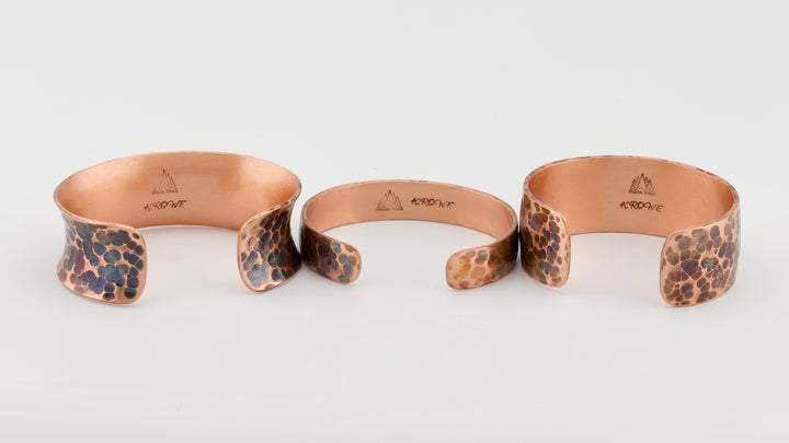 Crater Collection - Hand-Forged Copper Jewelry | Flame-Painted Pendants & Earrings