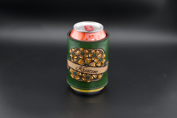 Wildflower Leather Beverage Holder