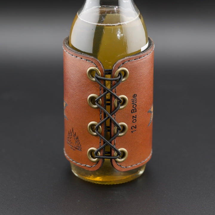 Wildflower Leather Beverage Holder