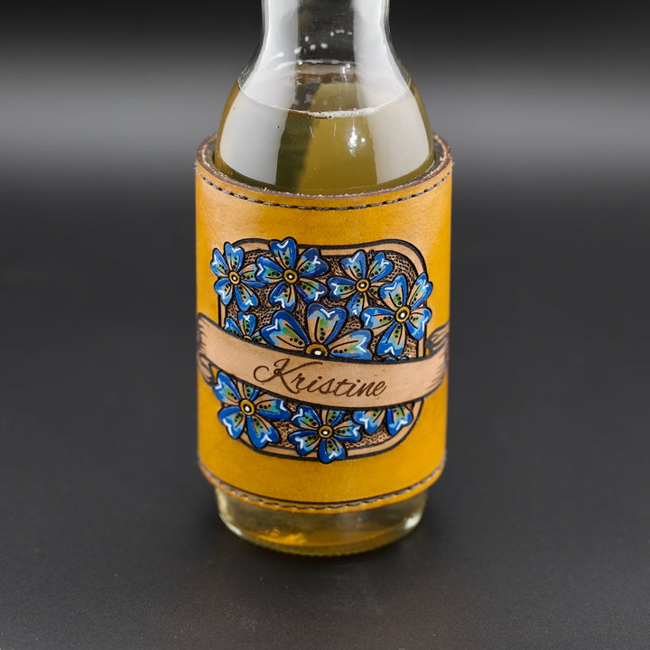 Wildflower Leather Beverage Holder