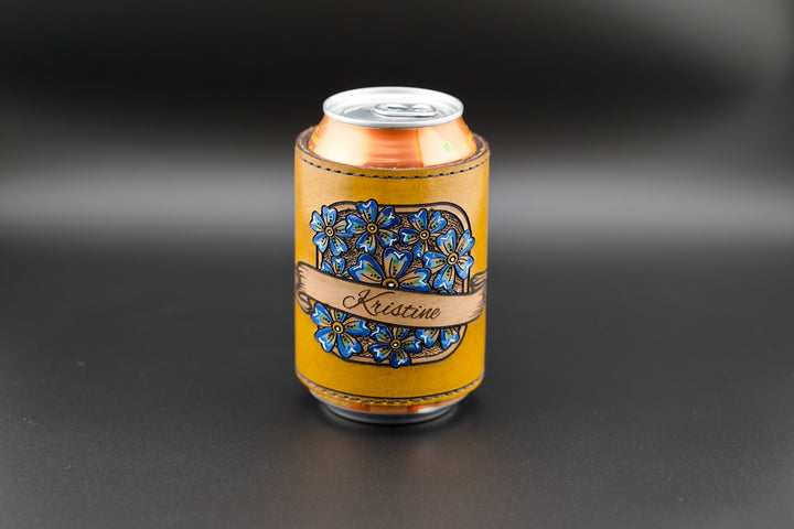 Wildflower Leather Beverage Holder