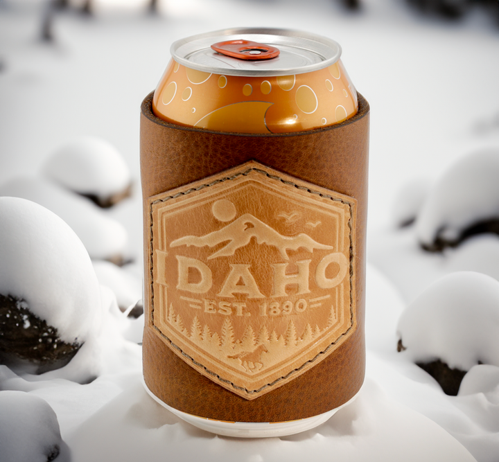 Leather Idaho Beverage Holder | 12oz Bottles and Cans