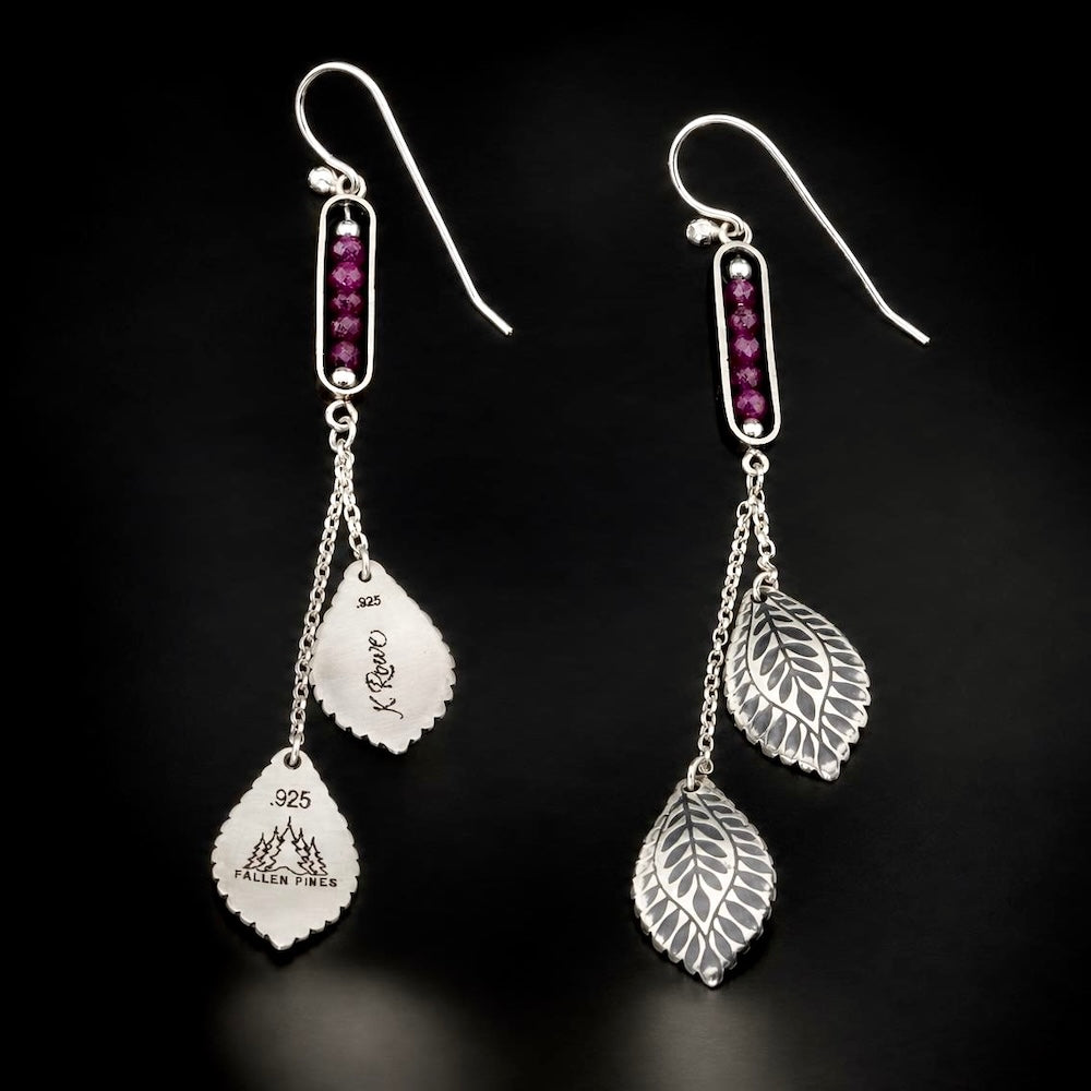 Allura - Leaf Drop Earrings