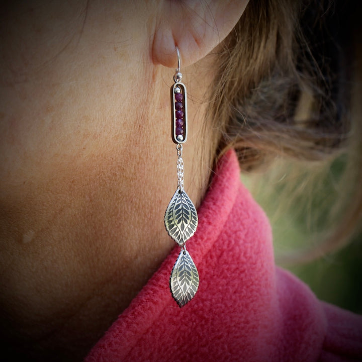 Allura - Leaf Drop Earrings