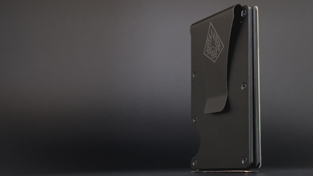 360 video of hand engraved wallet