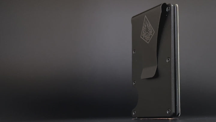 360 video of hand engraved wallet